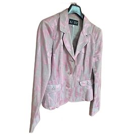Armani Jeans Blazer Rosa Synthetik