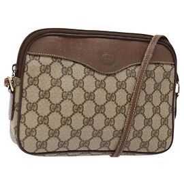 Gucci Borsa a Spalla GG Supreme PVC Beige Oro 007 115 6428 4002 Auth th6267