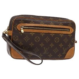 LOUIS VUITTON Clutch Marly Dragonne GM Monogram M51825 LV Auth ep10354