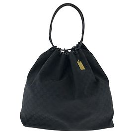 Gucci GG Canvas Drawstring Shoulder Bag