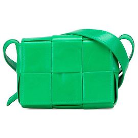 Borsa a Spalla in Pelle Mini Cassette di Bottega Veneta