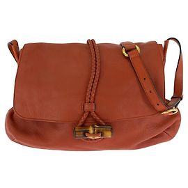 Borsa a Spalla in Pelle Gucci Bamboo