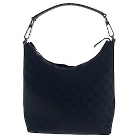Gucci GG Canvas Schultertasche Schwarz