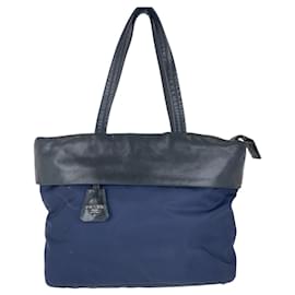 Prada Nylon Tessuto Bicolor Tote Bag