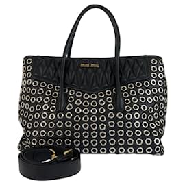 Bolso Tote Biker de Cuero Miu Miu