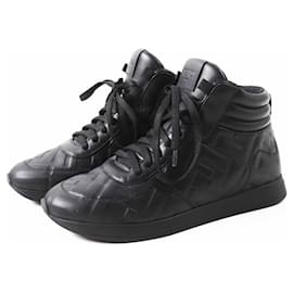 Leder-Sneaker mit FF-Logo von Fendi