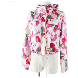 Giacca con cappuccio in seta e cotone Chanel P70173