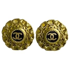 Orecchini a clip vintage Chanel 94A con marchio Coco inciso