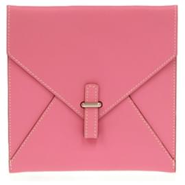 Pochette Bianca in pelle rosa Hermès