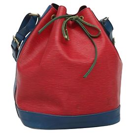 LOUIS VUITTON Borsa Noé Epi Toriko colore Rosso Blu Verde M44084 LV Auth 140074