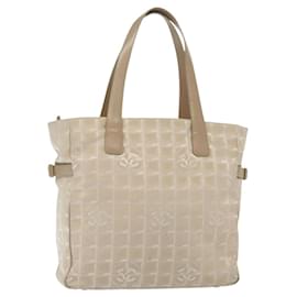 CHANEL Neue Reisetasche Nylon Pink Gold CC Auth BA4944