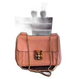 Chloé Elsie Shoulder Bag Pink Leather