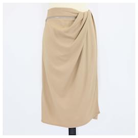 Gonna midi Draggiu La Juve in tessuto misto beige di Jacquemus