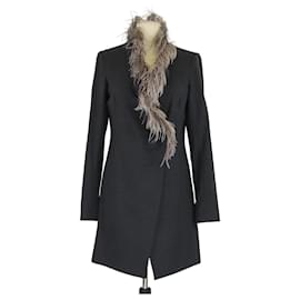 Schwarze Doppelreiherjacke mit Federkante von Brunello Cucinelli