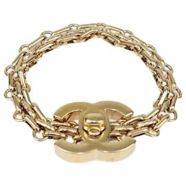 Kette mit Drehverschluss CC in Goldton von Chanel