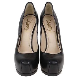 Décolleté Tribtoo in pelle nera Yves Saint Laurent