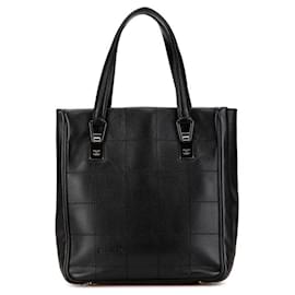 Borsa tote Chanel Chocolate Bar in pelle caviar nera