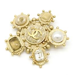 Spilla in perle e strass Chanel Coco Mark