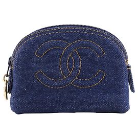 Bolso de denim Chanel Coco Mark