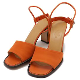 Hermès Nylon-Ledersandalen