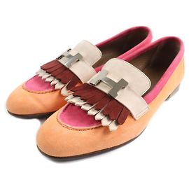 Mocassini in suede con nappine HMetal Royal di Hermès