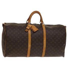 LOUIS VUITTON Borsa Boston Monogram Keepall Bandouliere 60 M41412 LV Auth bs28623