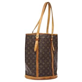 LOUIS VUITTON Monogram Bucket GM Schultertasche M42236 LV Auth 139420