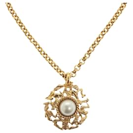 Collana Salvatore Ferragamo in metallo dorato Auth bs28768