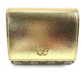 Portafoglio in pelle bi-fold Gucci GG Marmont