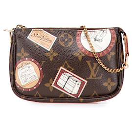 Mini Pochette Accessoires Monogramma Marrone Louis Vuitton