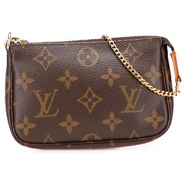 Mini Pochette Accessoires Monogramma Marrone Louis Vuitton