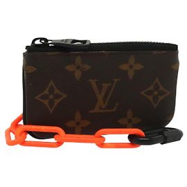 LOUIS VUITTON Monogram Solar Powered Ray Pochette Cles M44487 LV Auth 138926