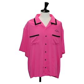 Céline T-shirt a maniche corte CELINE in rayon rosa Auth 138998