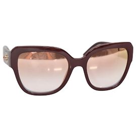 Dolce & Gabbana Occhiali da sole DOLCE&GABBANA Plastica Rossa Auth BA5048