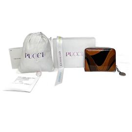 Vintage Emilio Pucci Card Holder Patent Leather Multicolor