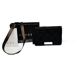 Vintage Gucci Monogramm Kartenhalter Schwarz