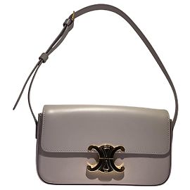 Borsa a mano Céline Claude in pelle lavanda