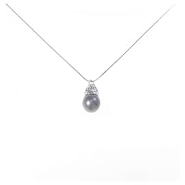 Autre Marque Collana in Perla Nera K18WG