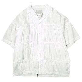 Autre Marque Camisa de cuello abierto Gather de algodón Kolor