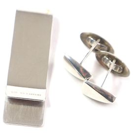 Tiffany & Co Tiffany&Co. Gravierte Logo SV925 2-Wege Manschettenknöpfe Geldclip