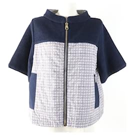 Autre Marque Chaqueta de manga corta de metal, viscosa y poliamida con logo Bark