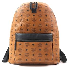 Sac à dos MCM Stark en toile Visetos et cuir