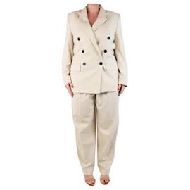 Completo blazer e pantaloni neutri - taglia UK 12 - Isabel Marant Etoile