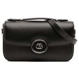 Borsa Gucci Mini in pelle nera Petite GG