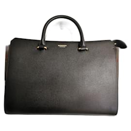 Borsa Burberry GM in pelle nera e tela check