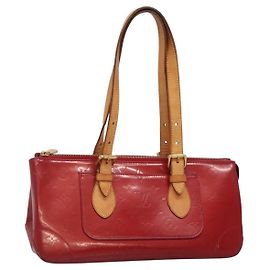 LOUIS VUITTON Bolsa Vernis Rosewood Avenue Pomme D'amour M93507 LV Auth BA4909