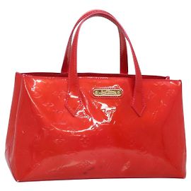 LOUIS VUITTON Borsa a Mano Wilshire PM Monogram Vernis Rose Pop M93643 Auth 139915