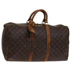 LOUIS VUITTON Borsa Boston Monogram Keepall 50 M41426 LV Auth 136581