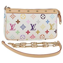 LOUIS VUITTON Pochette Pouch Monogram Multicolore LV �~ TM M13404 Auth 138997S