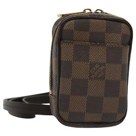 LOUIS VUITTON Pochette Okapi PM Damier Ebene N61738 LV Auth 138757